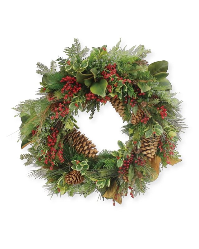 30" Holly Wreath